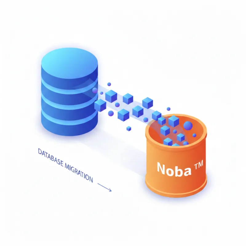 Interfaz de la plataforma Noba para gestión de data histórica
